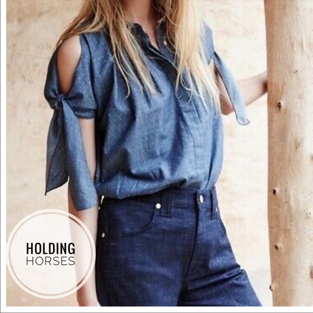 Anthropologie/ Holding Horses chambray shirt